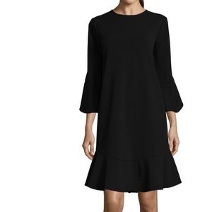 Ruffle Bell Sleeve Shift Dress